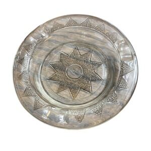 Clear Glass Ashtray‎ with Star Design - Vintage Style Home Decor